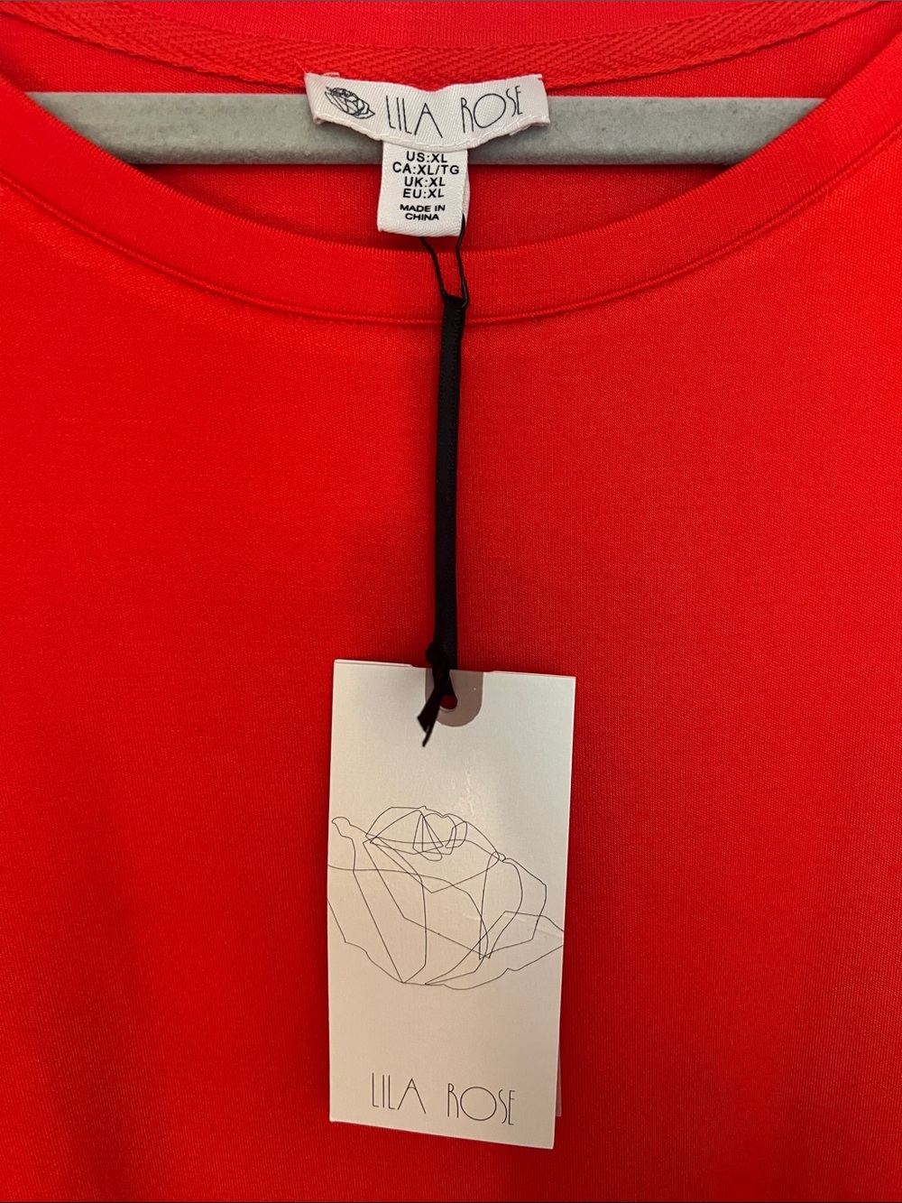 Lila Rose Sleeveless Red Midi Dress - Picture 4 of 6